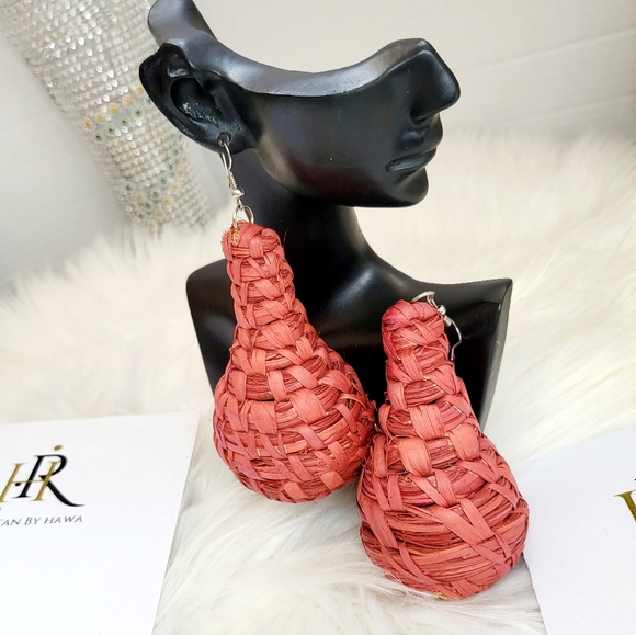 Handmade Rattan earings - Picture 5 of 7